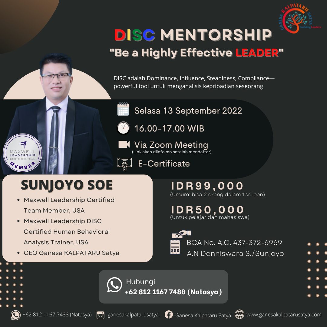 DISC Mentorship: Be a Highly Effective LEADER