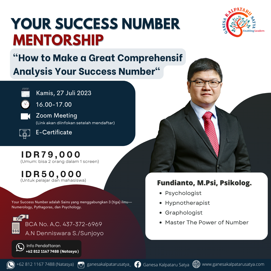 Your Success Number Mentorship: T&D Program for Enabling Leaders and Employees