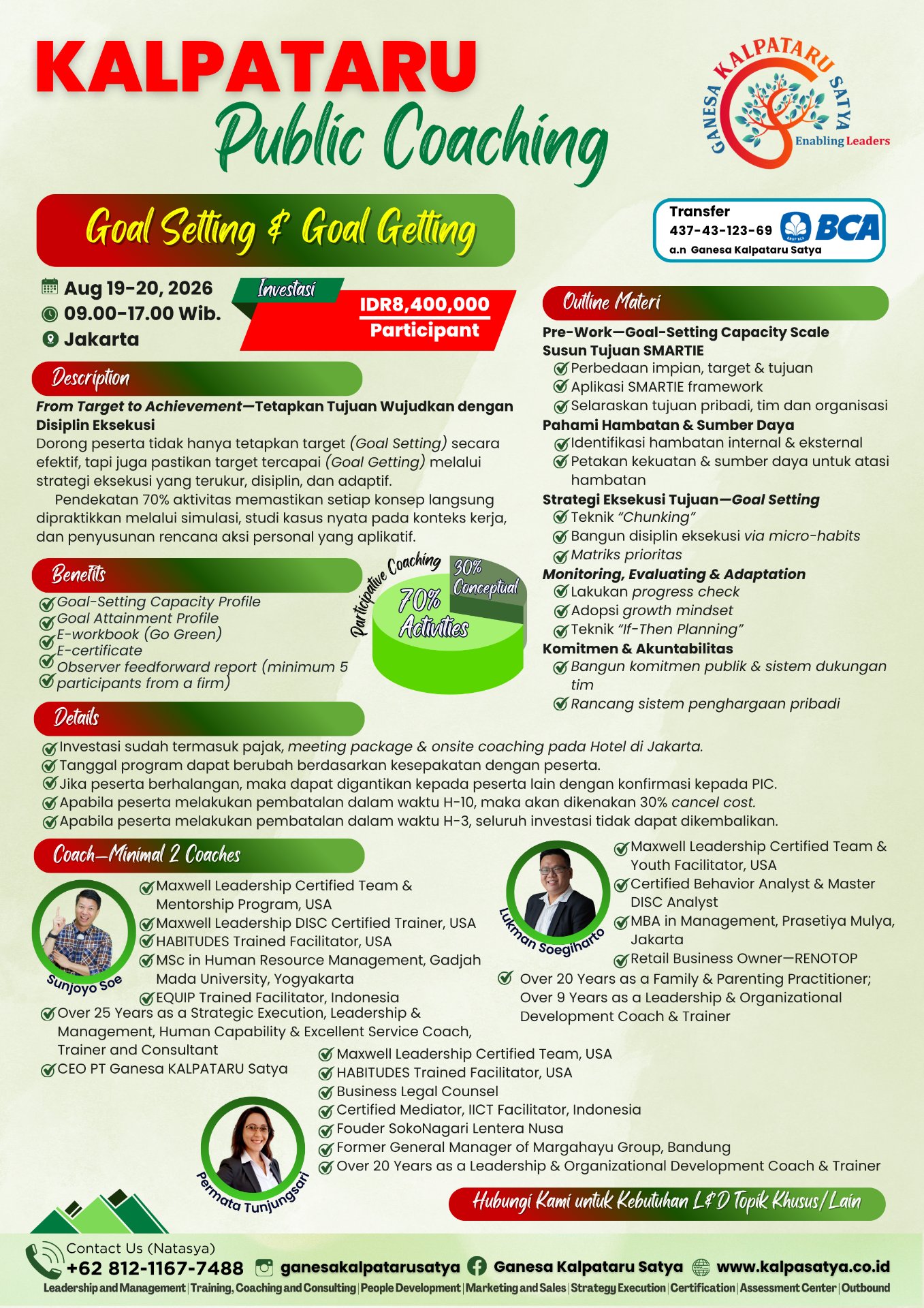 Public Coaching: Goal Setting & Goal Getting